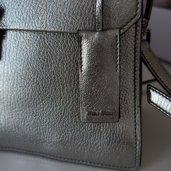 Miu Miu Cromo Madras Bandoliera Shoulder Bag - Picture 2 of 10